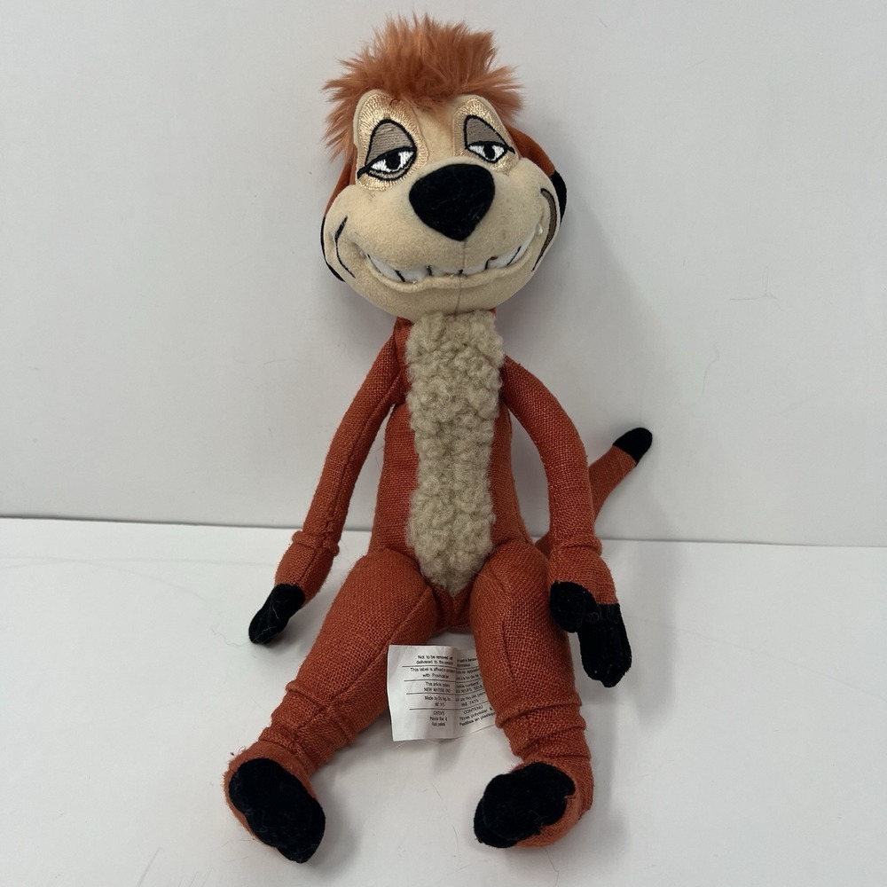 Disney Lion King Timon Plush Meerkat Stuffed Animal 10" Soft Toy Collectible